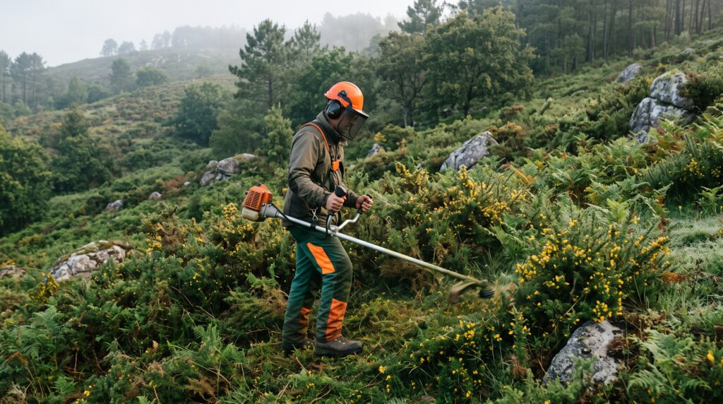 Desbroce manual en monte